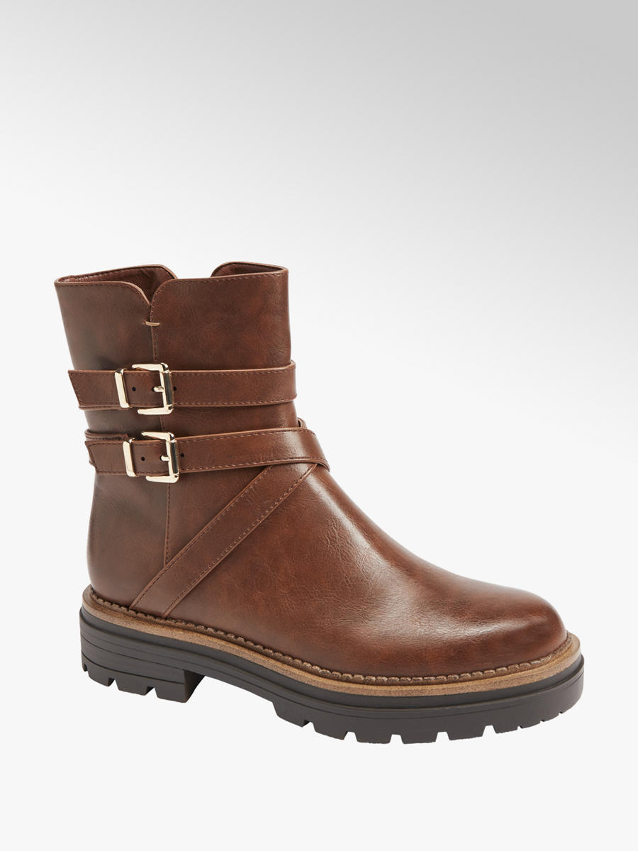 stivaletti marroni bassi