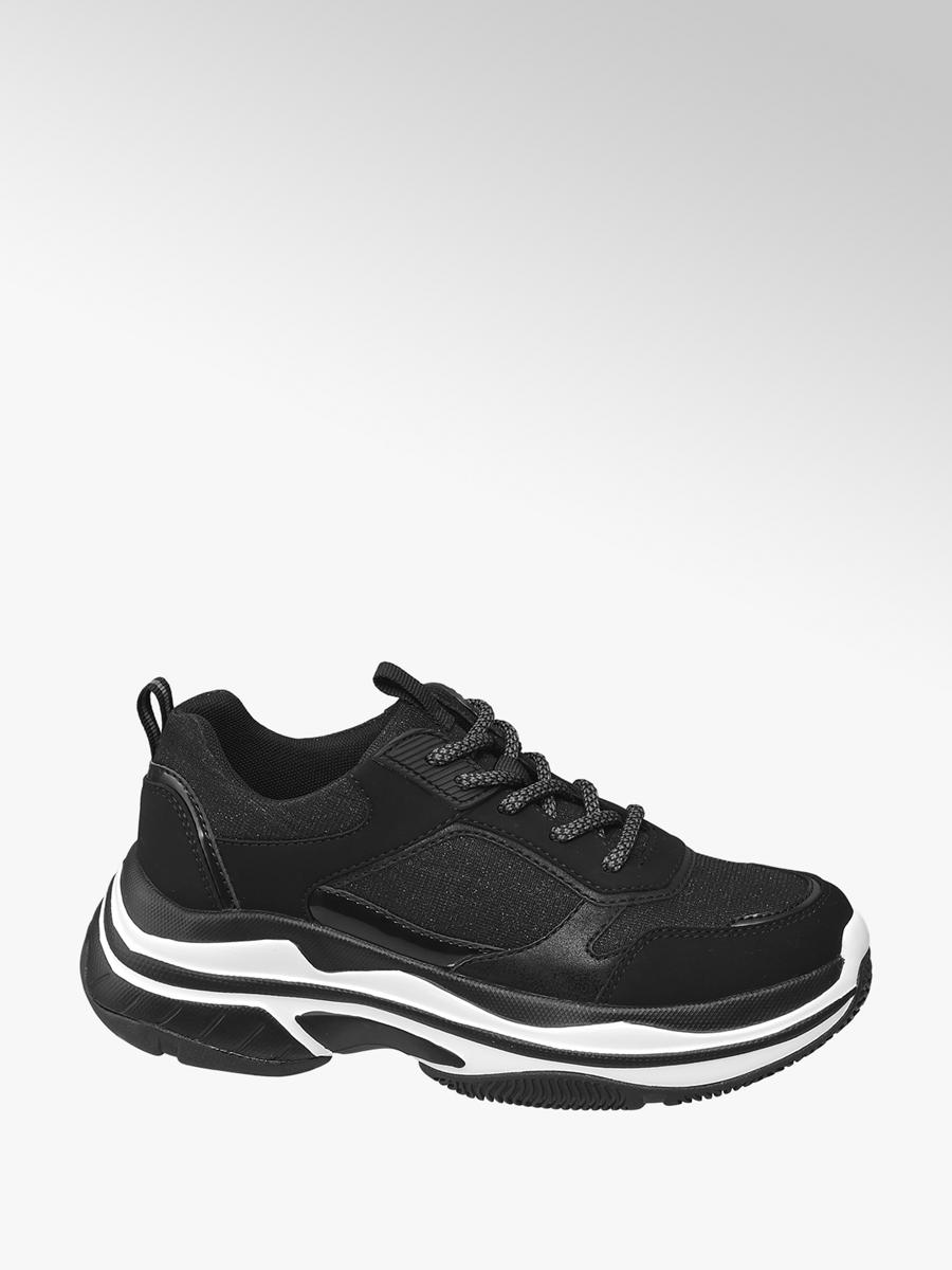Chunky Sneaker von Graceland in schwarz 