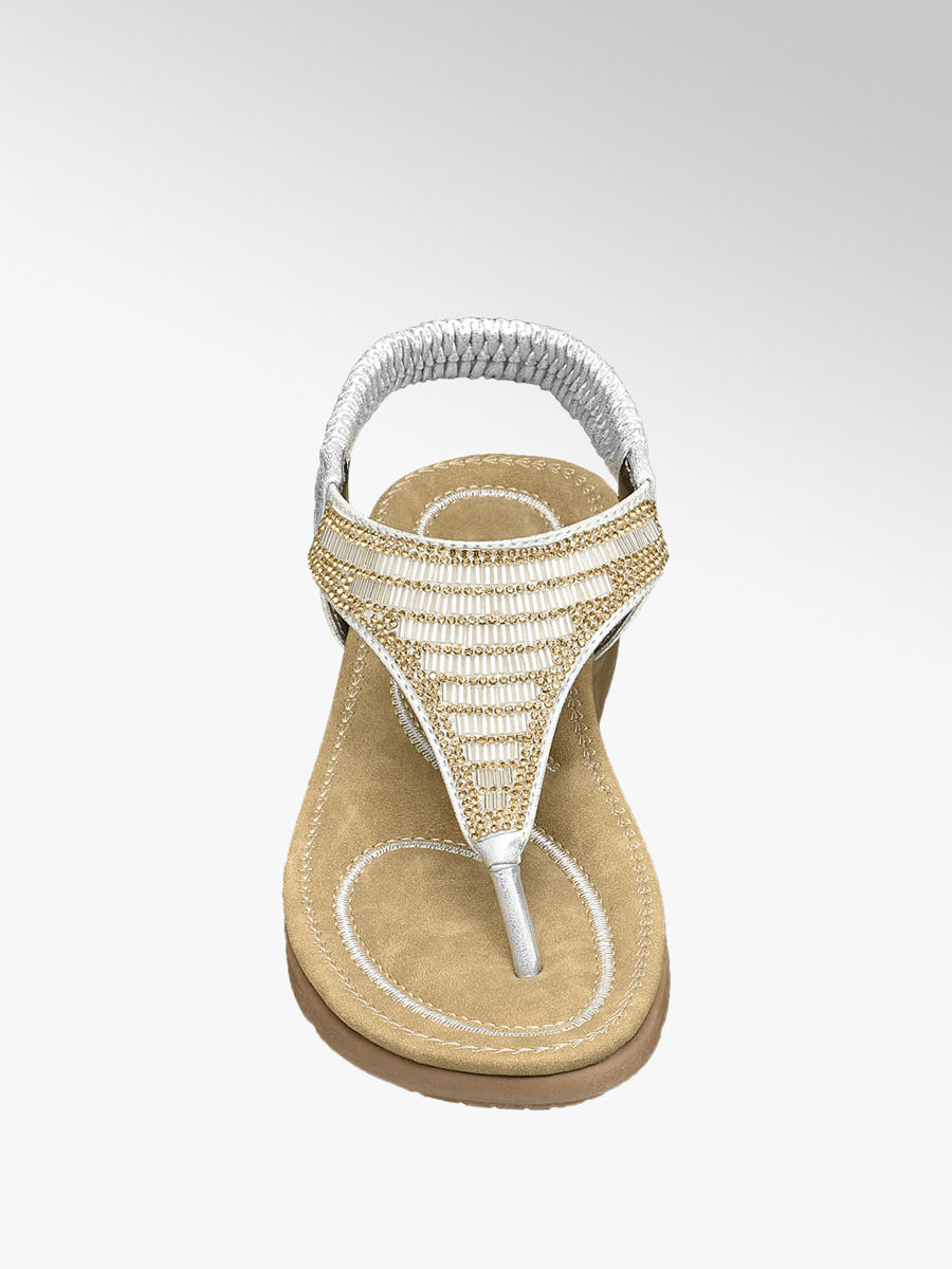 Silver toe post sandals uk Clearance