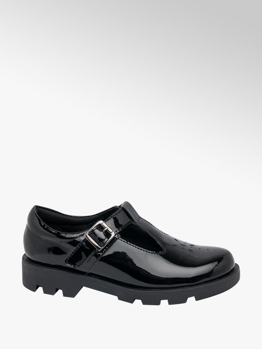 ladies black patent t bar shoes