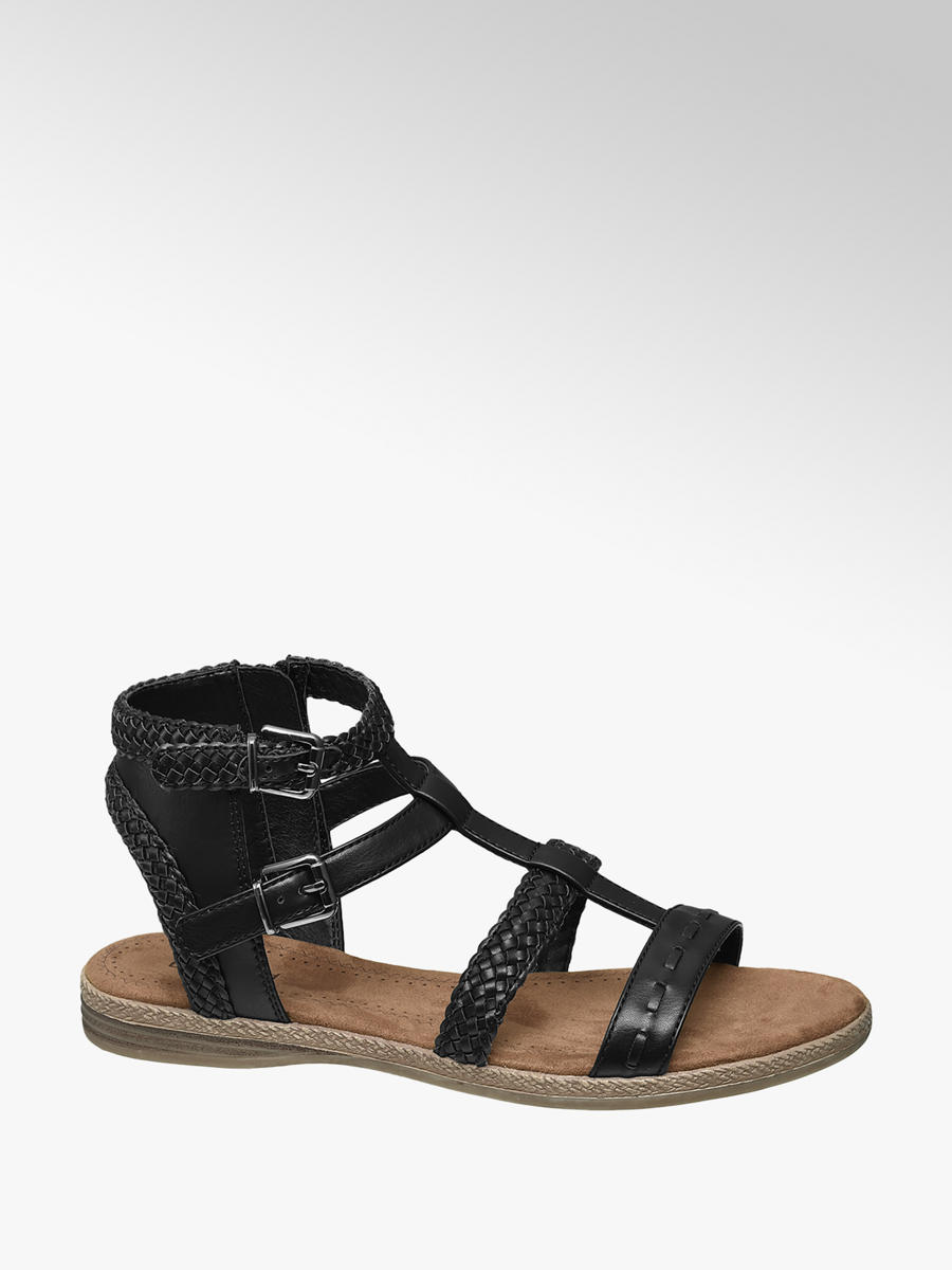 Black Gladiator Sandals | Deichmann