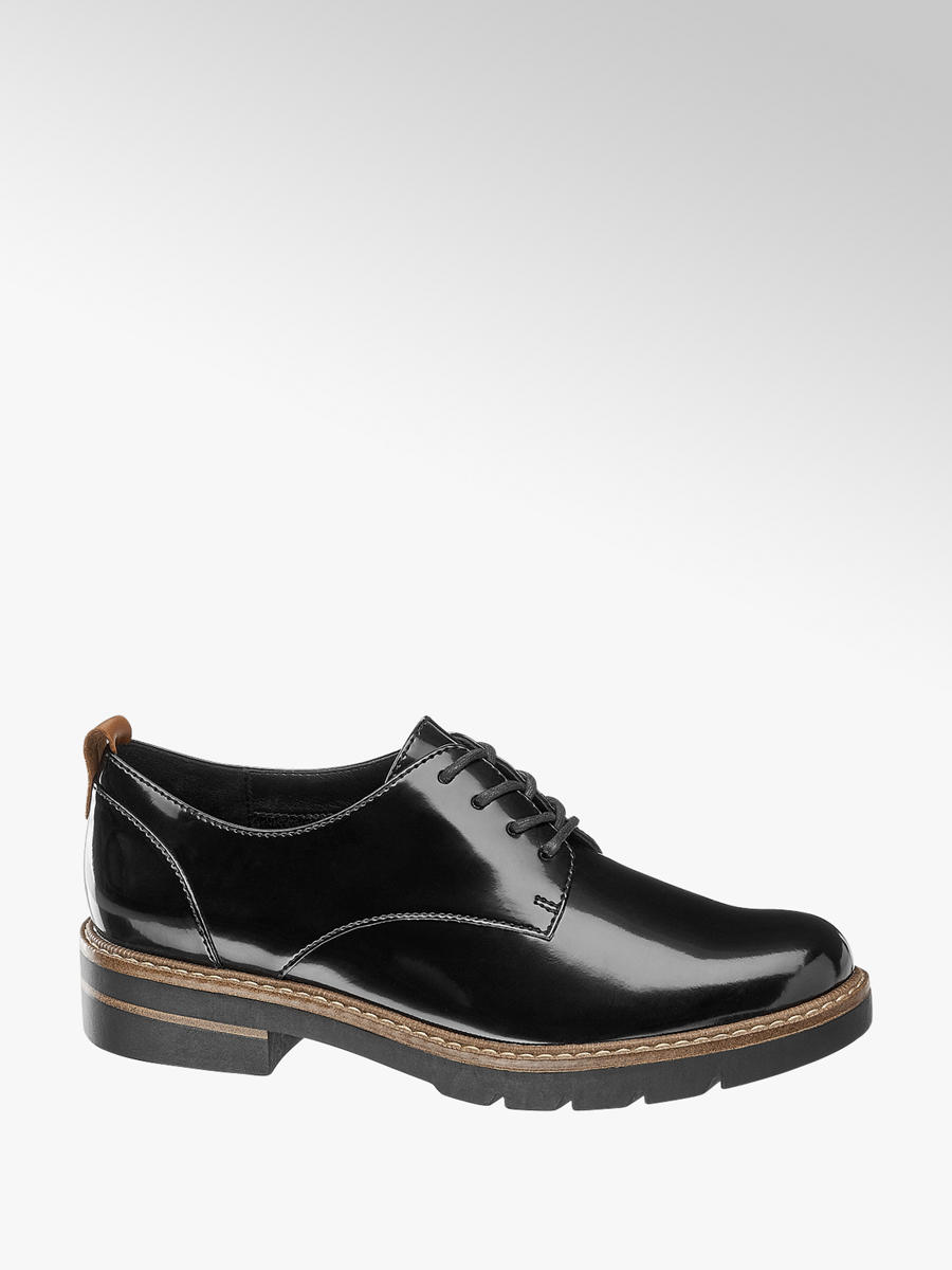 black patent brogue shoes ladies