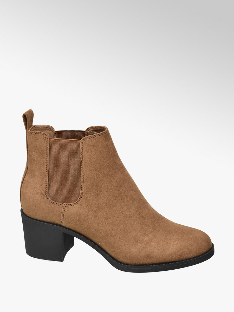 suede heeled chelsea boots