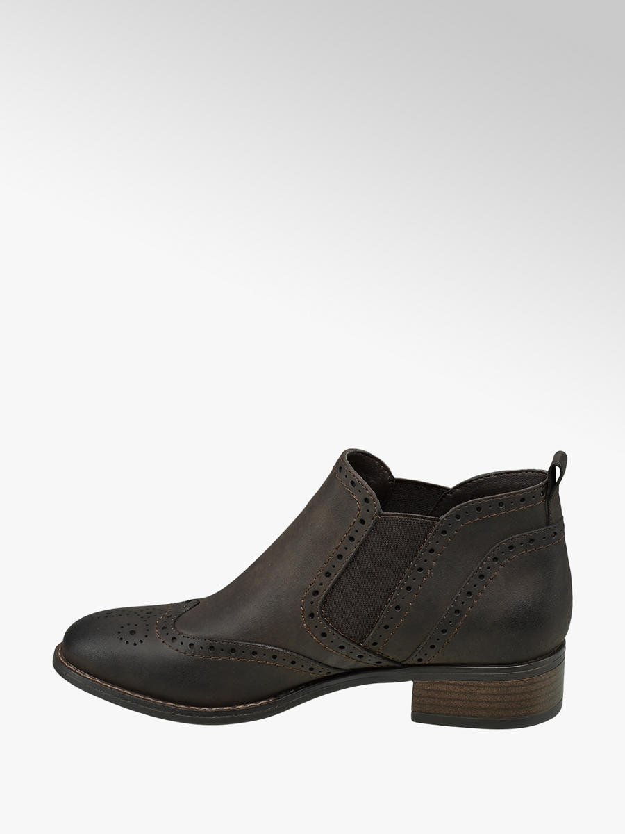 ladies brogue style chelsea boots