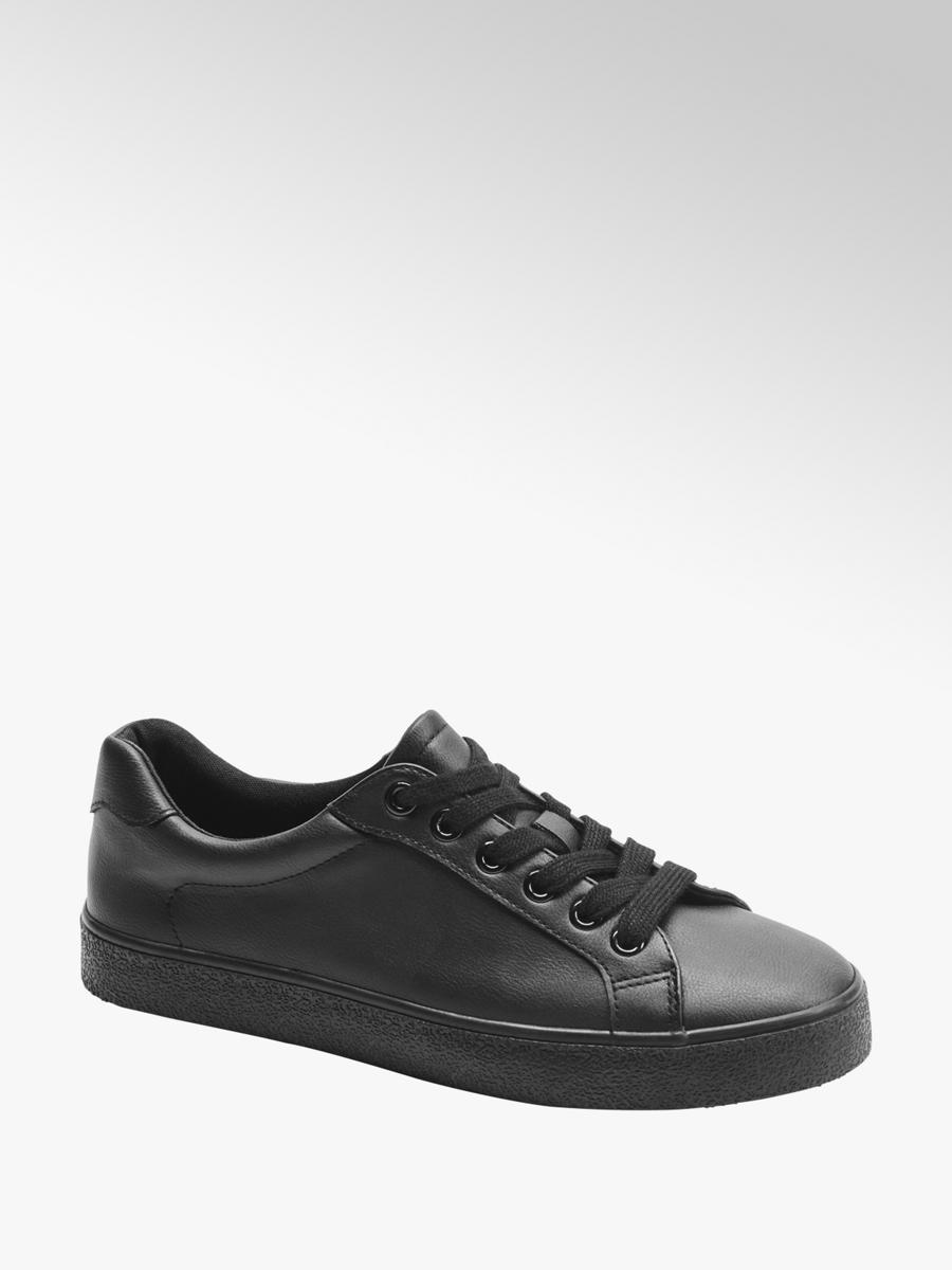 black lace up plimsolls womens