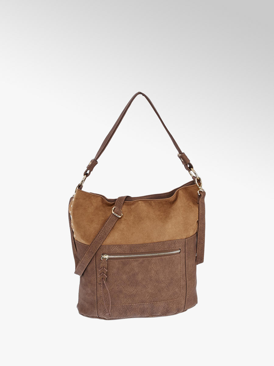 tan suede shoulder bag