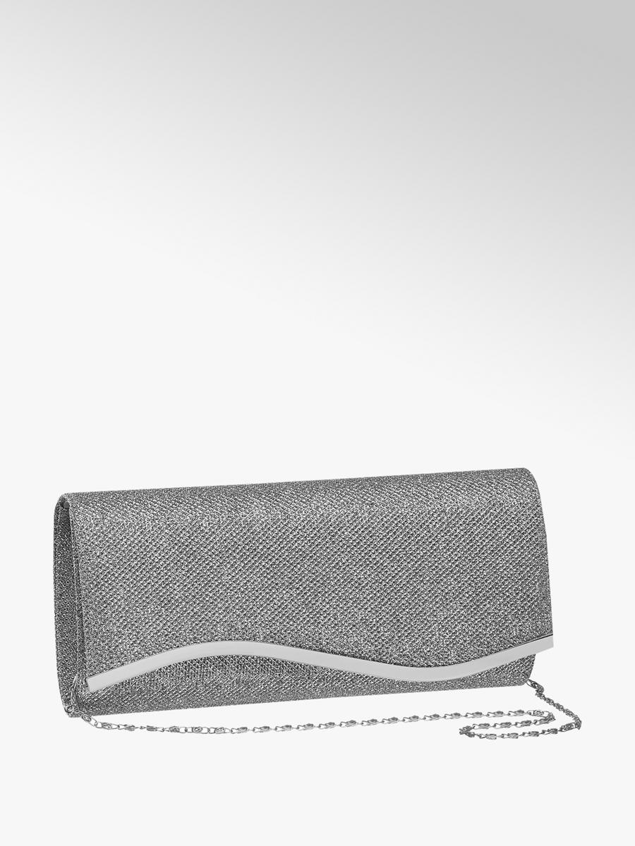 ladies silver clutch bag