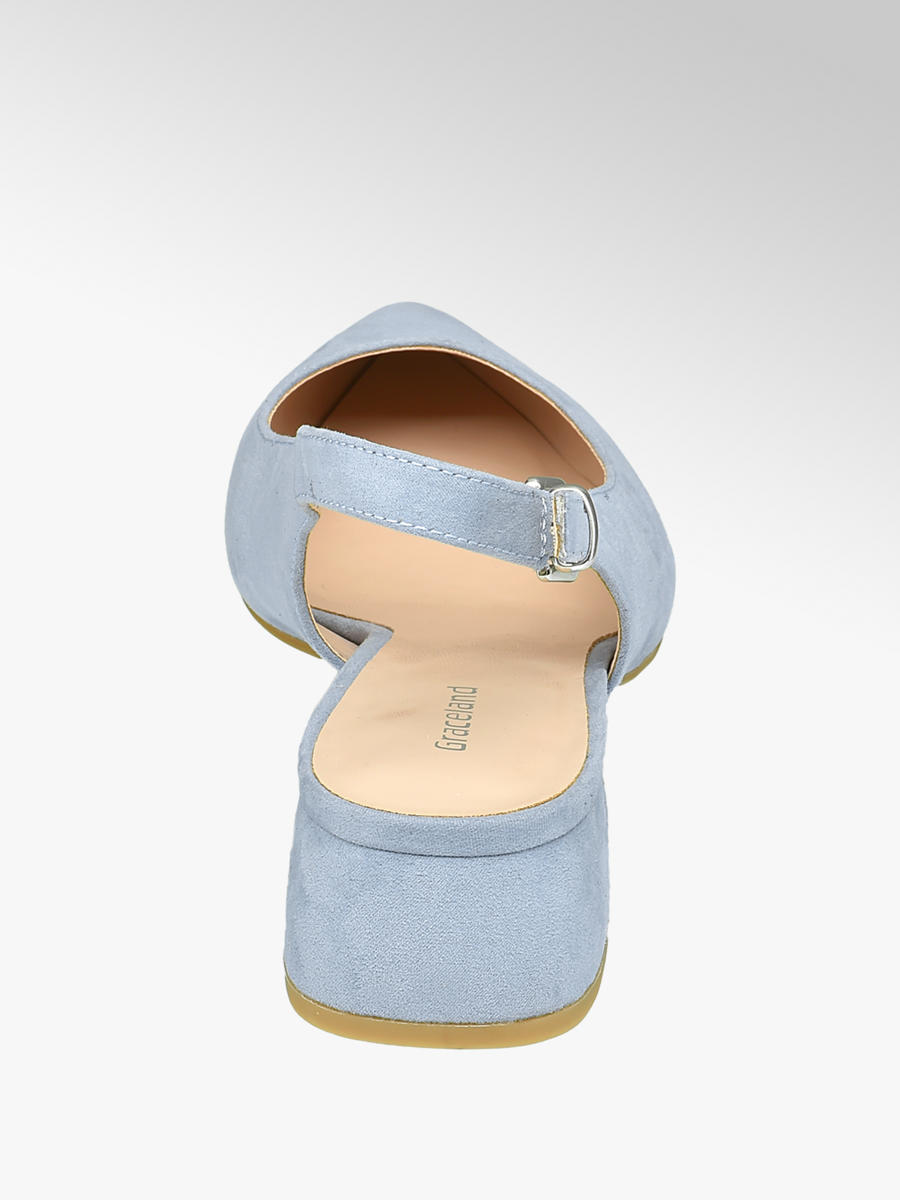 light blue sling backs