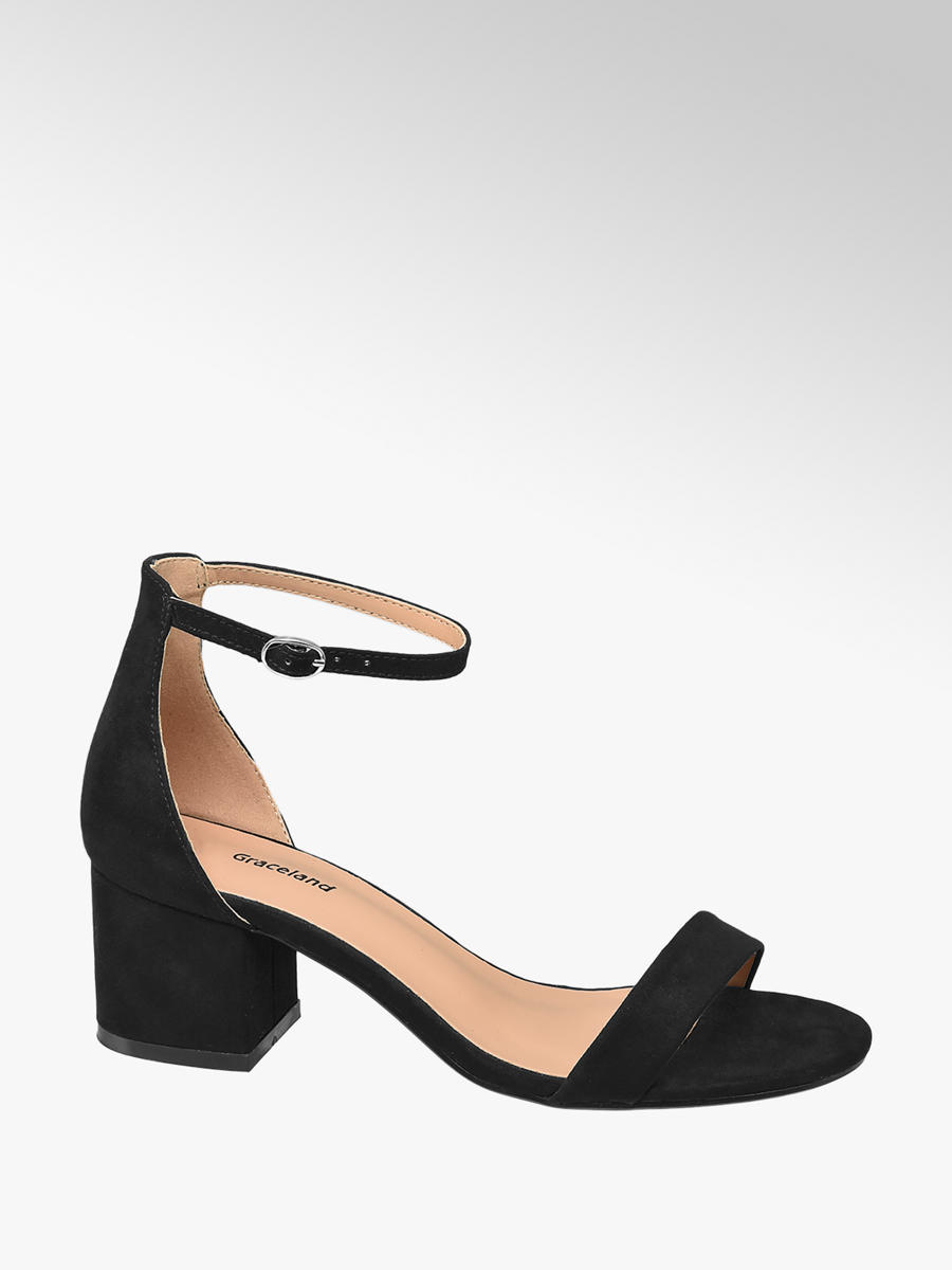 Graceland Teen Girl Block Heel Party Shoes Black Sizes 13 3 Deichmann