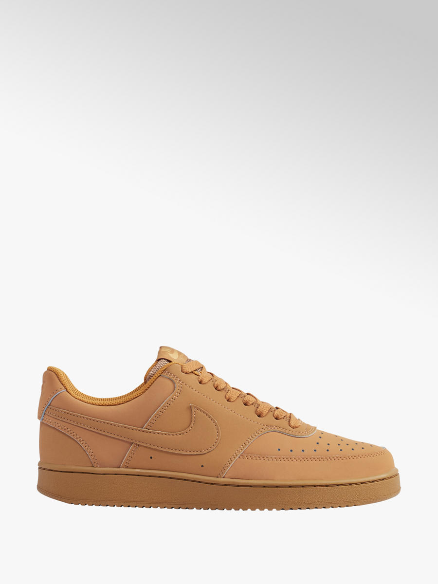 tan court vision low trainers