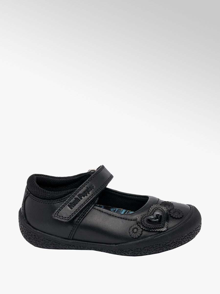 Hush Puppies Girls MJ Flower Bar Shoe Black