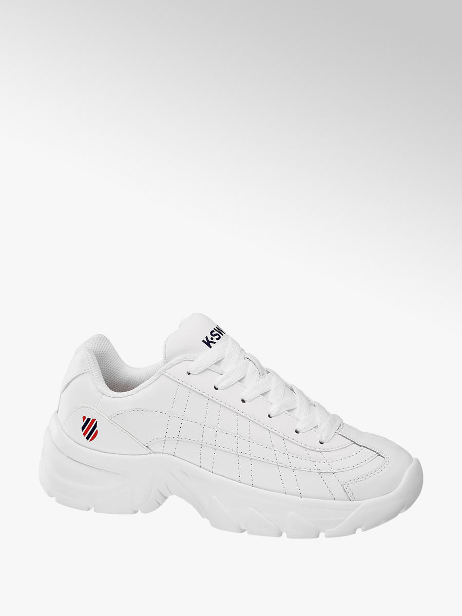 K-Swiss Ladies Lace-up Trainers White 
