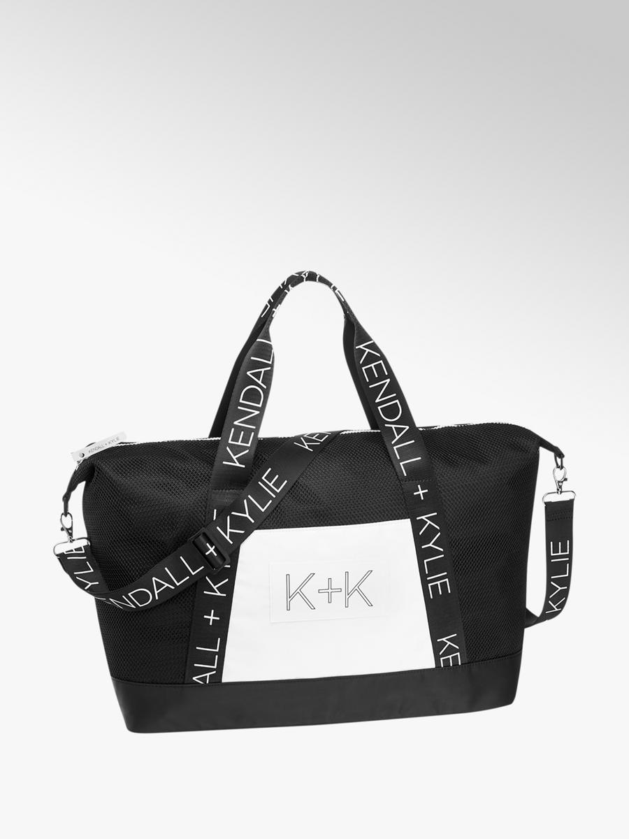Kendall Kylie Las Overnight Holdall Bag In Black And Kendall Kylie Las Overnight Holdall Bag In Black And