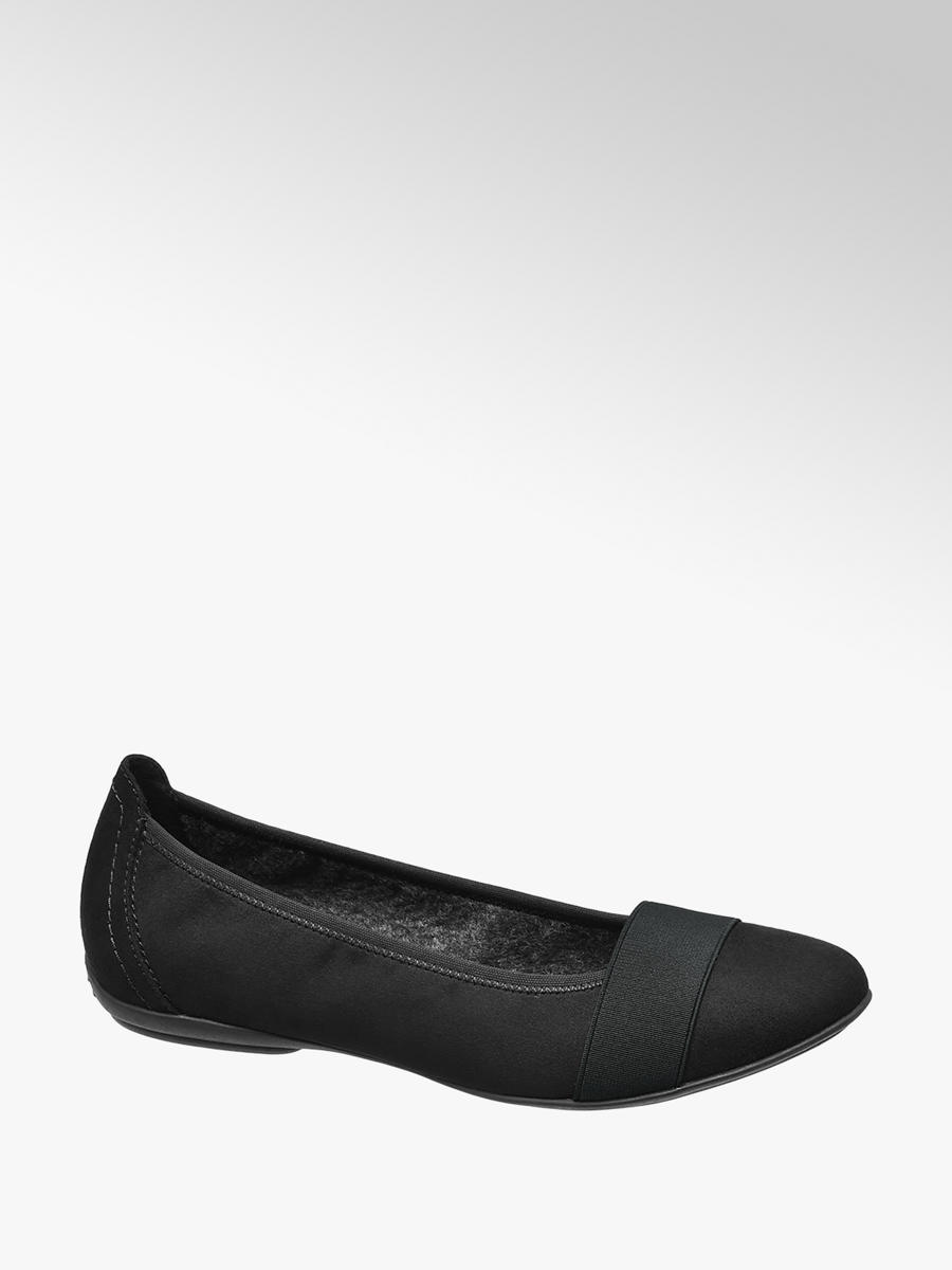 Ladies Ballerina Shoes in Black | Deichmann