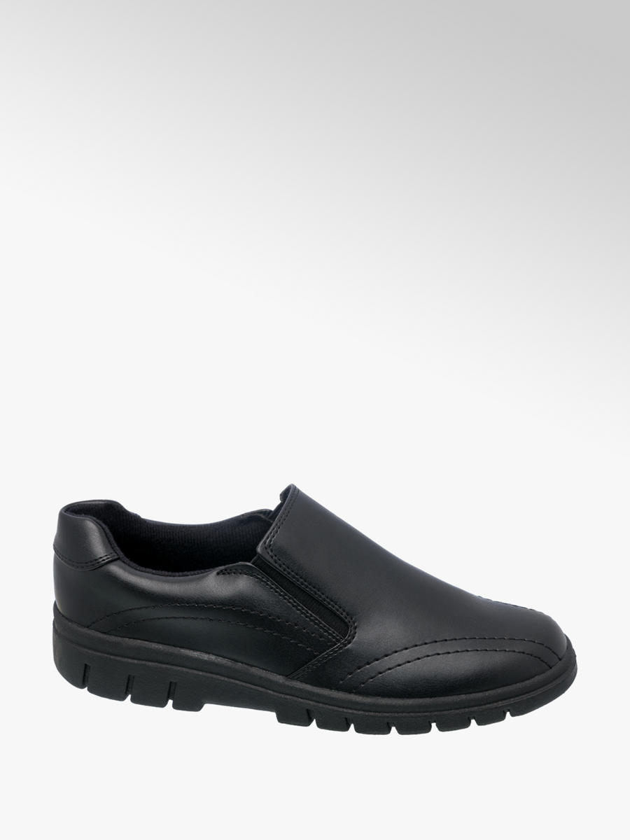 Ladies' Black Slip-on Casual Shoes 
