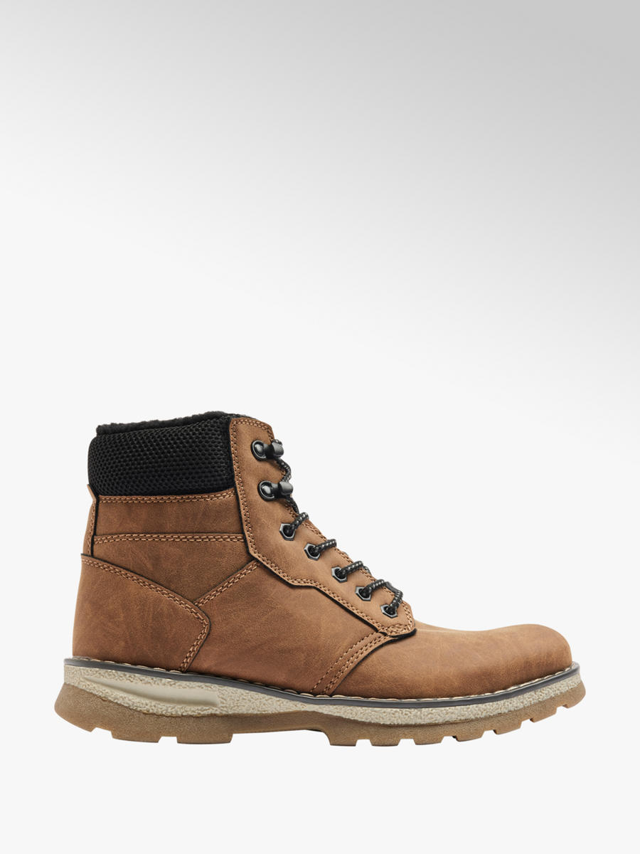 Casual Lace-up Boots Honey | Deichmann