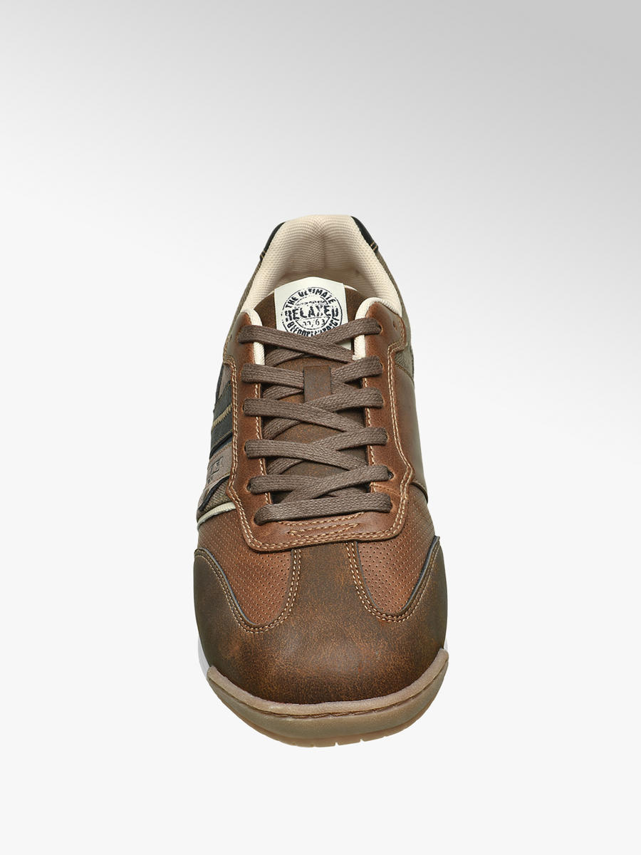 Brown Casual Lace-up Trainers 