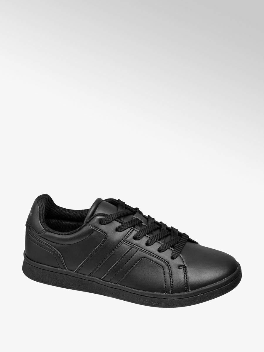 Memphis One Teen Boys Lace Up Casual Trainers In Black Deichmann