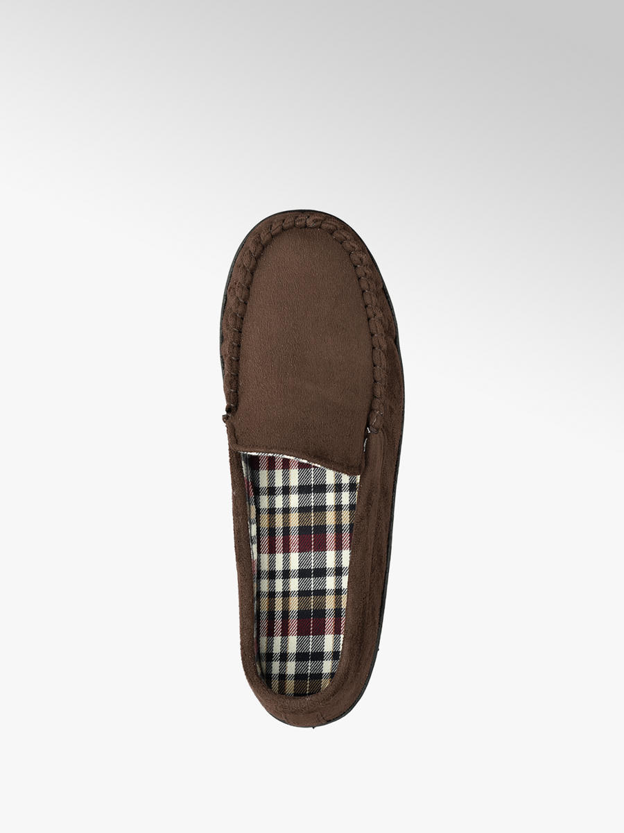 Moccasin Slippers in Brown | Deichmann