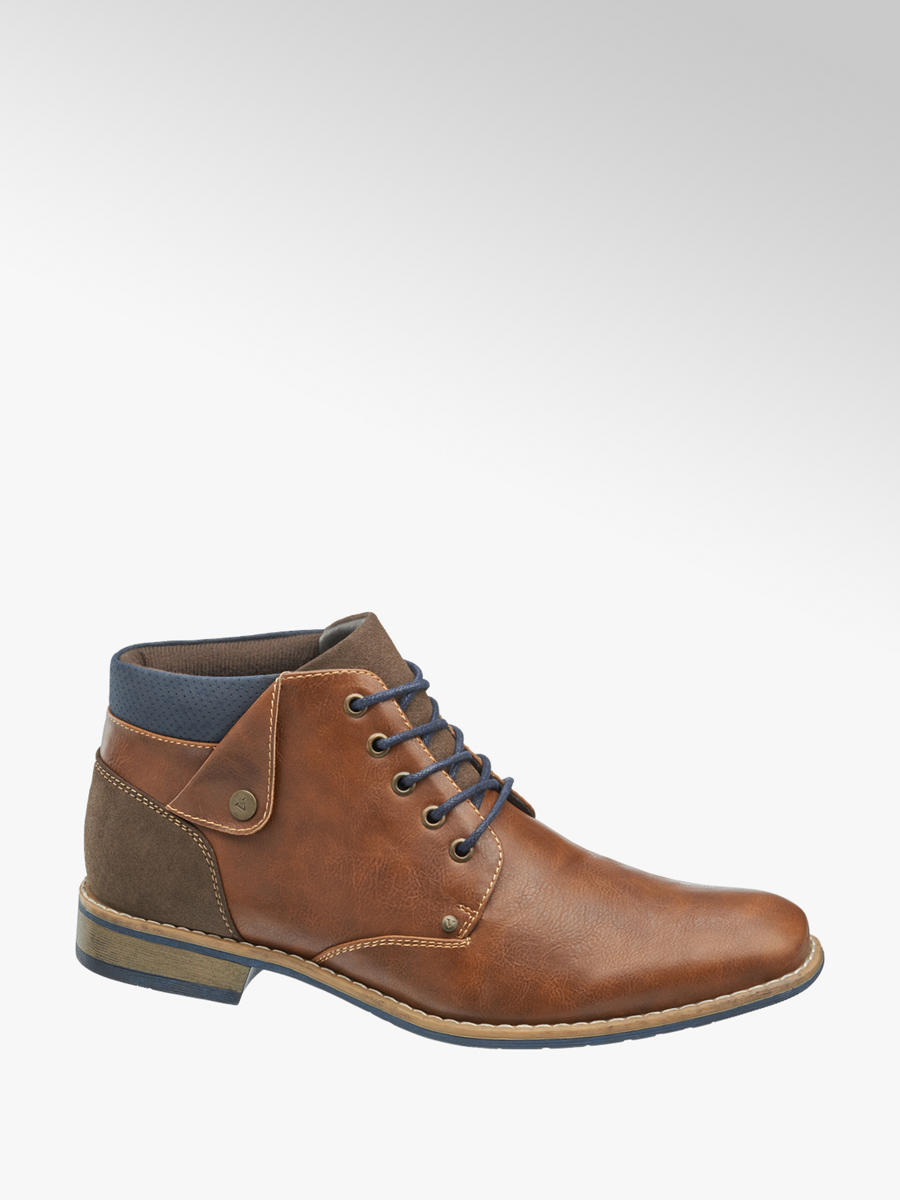 Men's brown lace-up boots | Deichmann