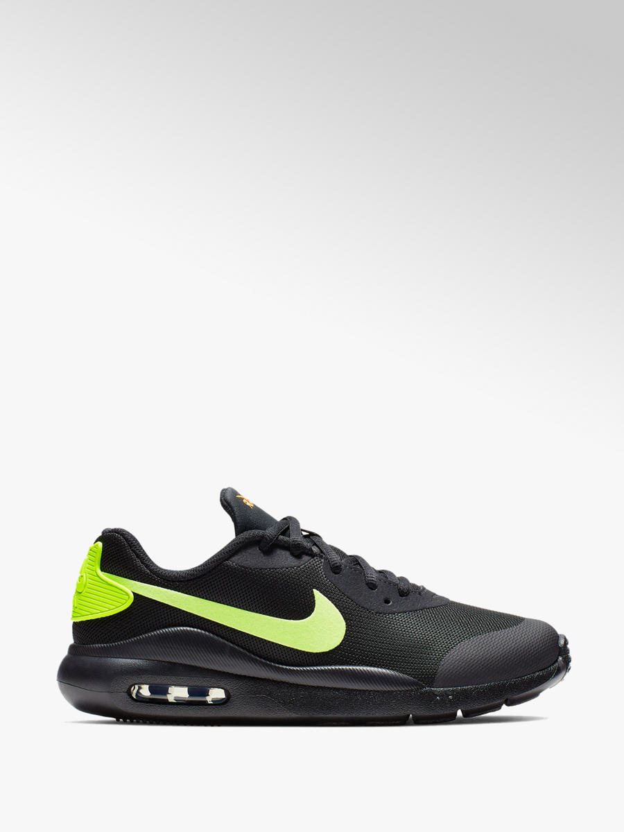 lime green and black sneakers