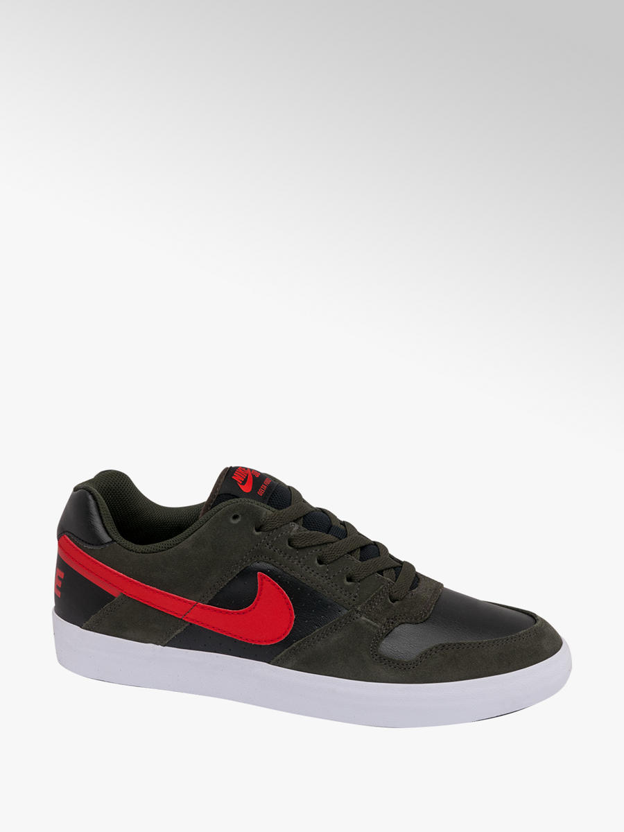 men's nike black and red trainers