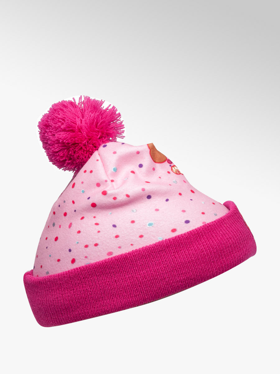 girls bobble hat and gloves