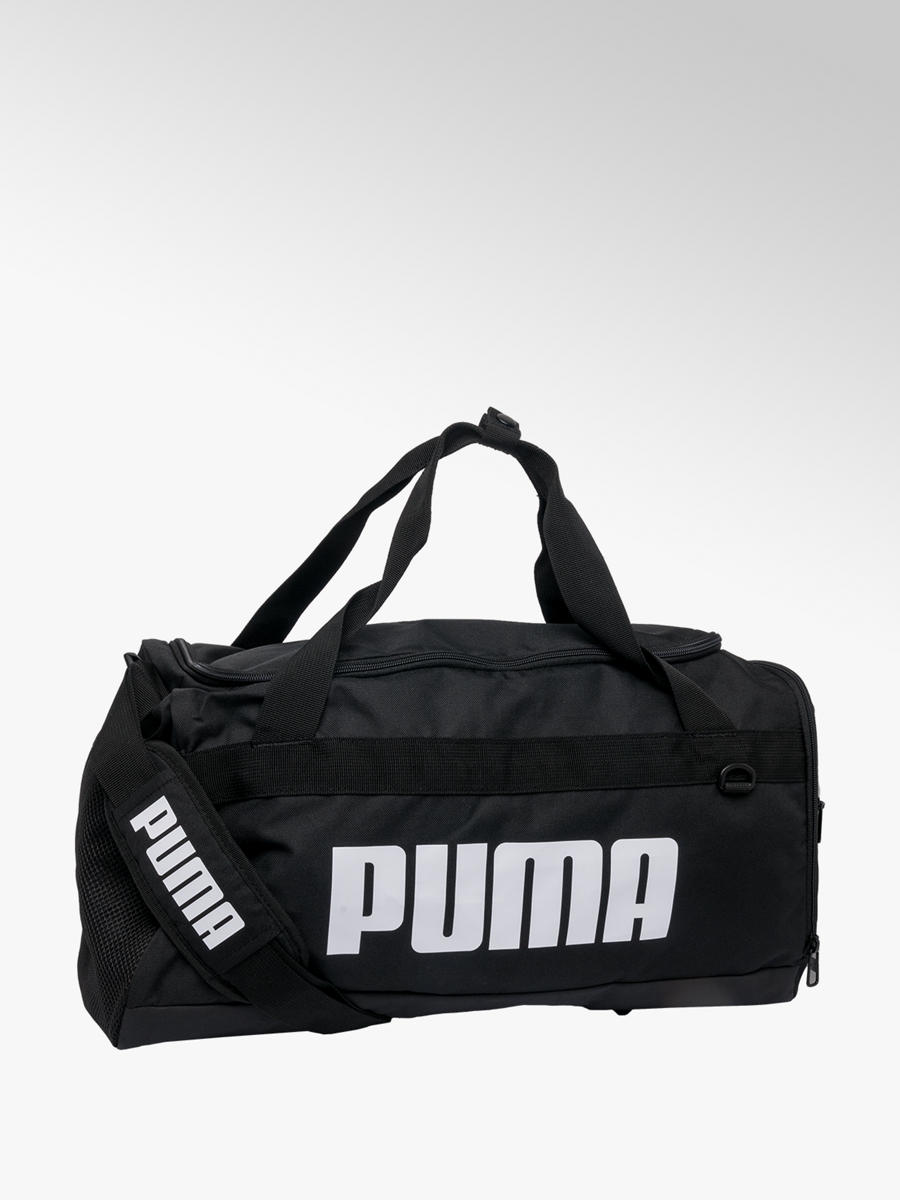 puma unisex black duffle bag