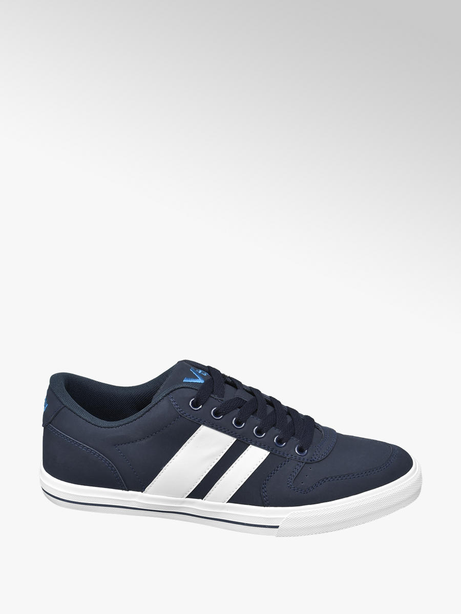 VTY Men's Lace-up Trainers Navy \u0026 White
