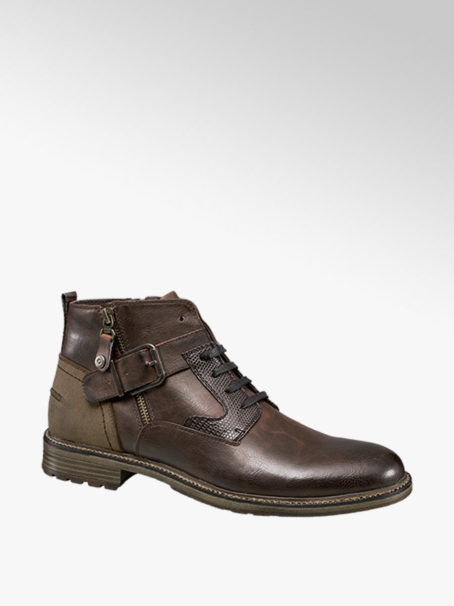 Venice Men's Brown Casual Lace-up Boots 