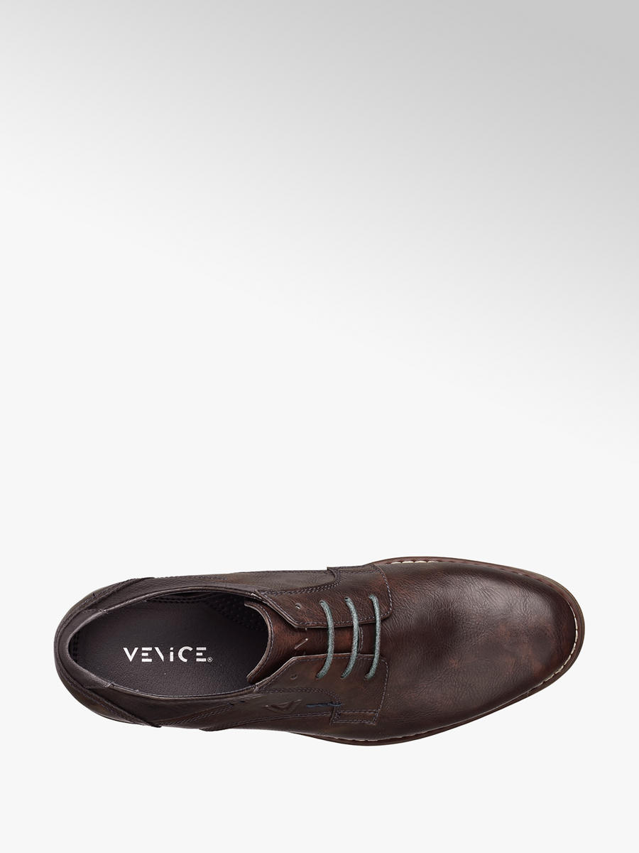 Venice Men S Brown Lace Up Formal Shoes Deichmann