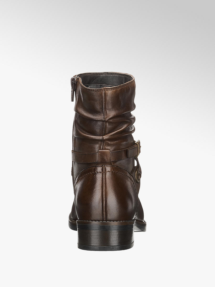 5th Avenue Ladies' Brown Leather Ankle 