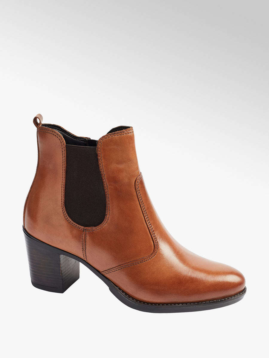5th Avenue Leder Chelsea Stiefeletten In Braun Deichmann At