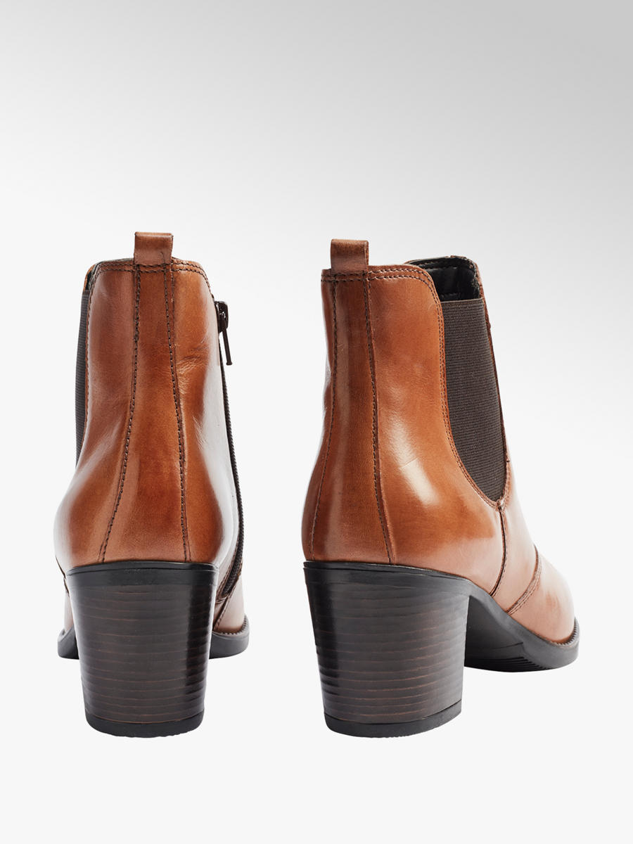 5th Avenue Leder Chelsea Stiefeletten In Braun Deichmann At