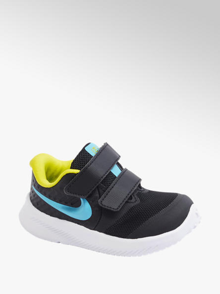 NIKE czarne sneakersy dziecięce Nike Star Runner 2 zapinane na rzepy 