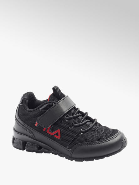 Fila czarne sneakersy dziecięce Fila z czerwonym logo