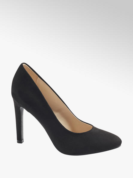 Graceland Дамски черни обувки с висок ток Graceland