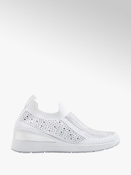 Graceland Keil Slip On Sneaker in Weiß