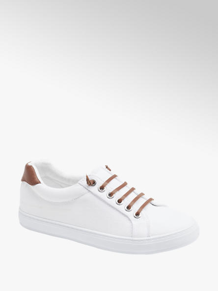 Graceland Leinen Slip On Sneaker in Weiß
