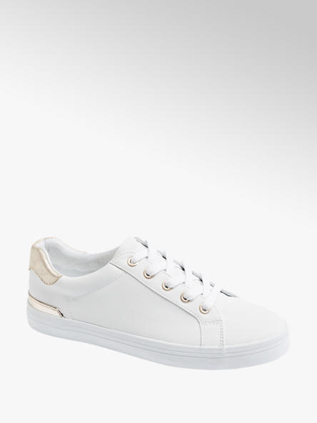Graceland Sneaker in Weiß mit Metallic-Details