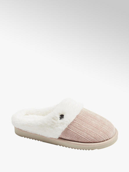 Esprit Růžovo-bílé pantofle Esprit