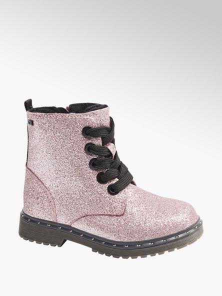 Tom Tailor Gefutterte Schnurboots In Rosa Mit Glitzer Optik Deichmann At