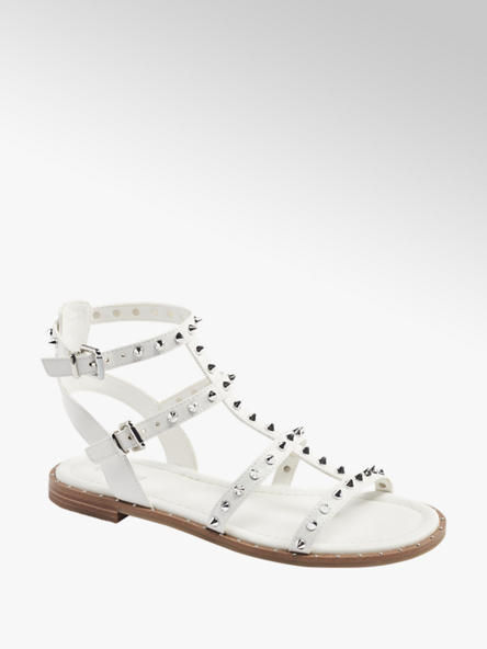 Catwalk białe sandały damskie Catwalk typu rzymianki