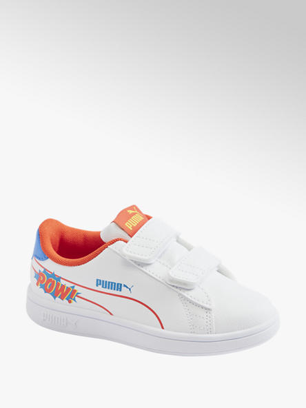 Puma białe sneakersy dziewczęce PUMA SMASH V2 COMICS 