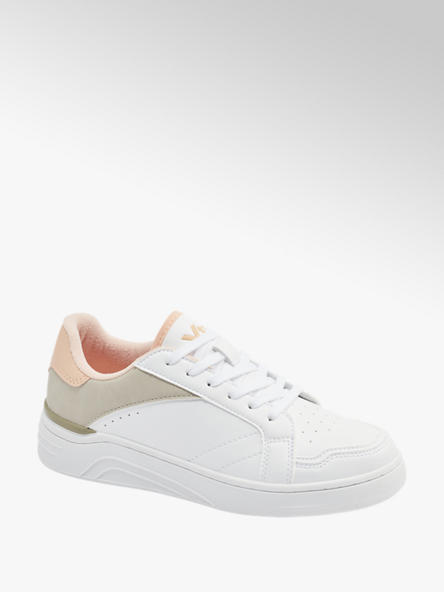 Vty biało-beżowo-białe sneakersy damskie 