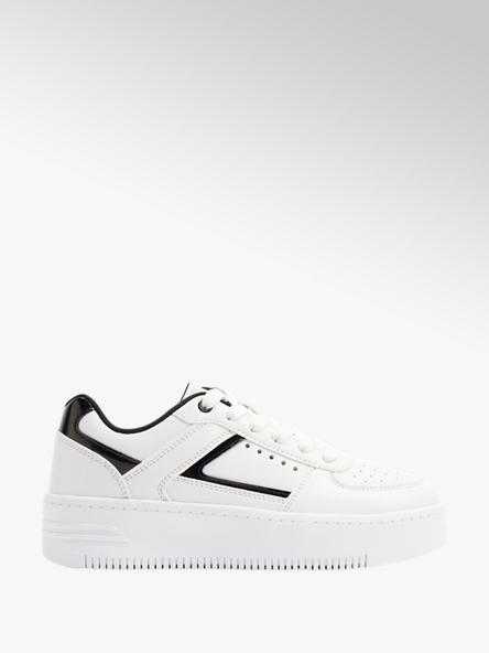 Graceland biało-czarne sneakersy damskie Graceland