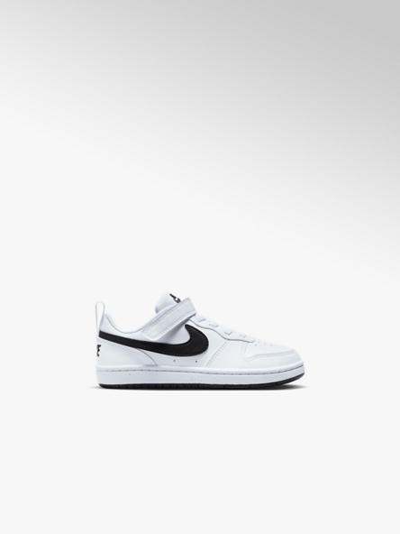 NIKE biało-czarne sneakersy dziecięce Nike Court Borough Low