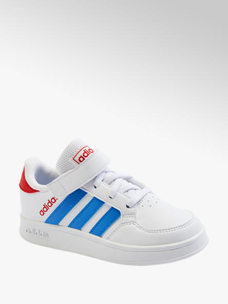 adidas biało-niebiesko-czerwone sneakersy dziecięce adidas BREAKNET EL C