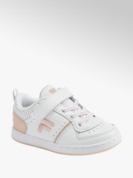 Fila biało-różowe sneakersy dziewczęce Fila