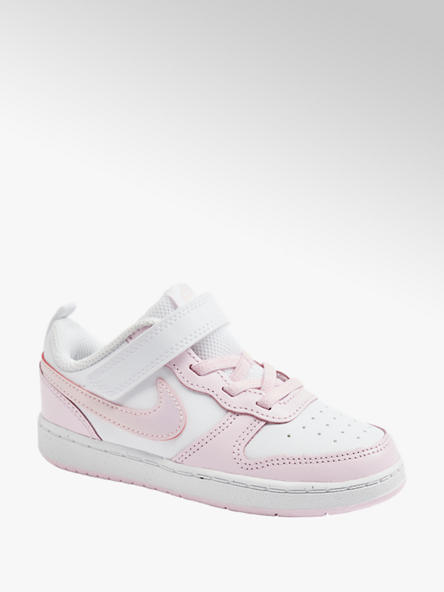 NIKE biało-różowe sneakersy dziewczęce Nike COURT BOROUGH LOW 